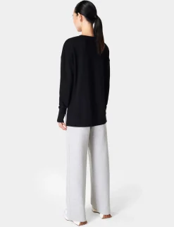After Class Cotton Blend Longline Sweat-shirt