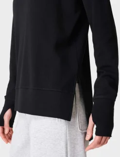 After Class Cotton Blend Longline Sweat-shirt