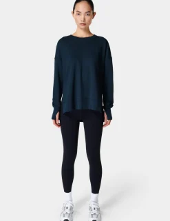 After Class Cotton Blend Longline Sweat-shirt