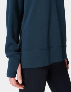 After Class Cotton Blend Longline Sweat-shirt