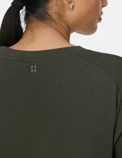 After Class Cotton Modal Crop Sweatshirt
