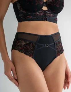 After Dark Lace High Waisted Briefs