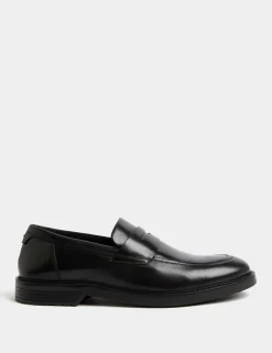 Airflex™ Leather Slip-On Loafers