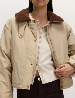 Air-Yarn Crew Neck Short Cardigan