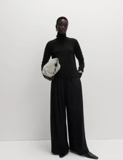 Air-Yarn Roll Neck Jumper