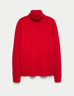 Air-Yarn Roll Neck Jumper