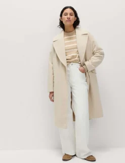 Air-Yarn Striped Crew Jumper