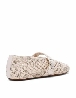Alara 001 Woven Buckle Flat Pumps