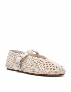 Alara 001 Woven Buckle Flat Pumps
