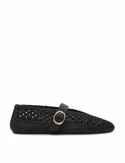 Alara 001 Woven Buckle Flat Pumps