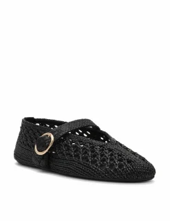 Alara 001 Woven Buckle Flat Pumps