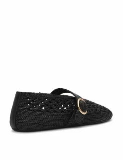 Alara 001 Woven Buckle Flat Pumps