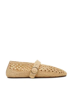 Alara 001 Woven Buckle Flat Pumps
