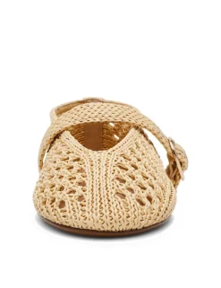 Alara 001 Woven Buckle Flat Pumps