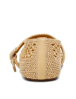 Alara 001 Woven Buckle Flat Pumps