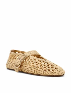 Alara 001 Woven Buckle Flat Pumps