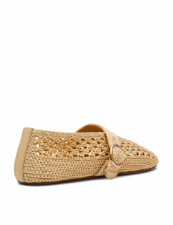Alara 001 Woven Buckle Flat Pumps