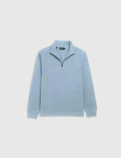Alton Ave Pure Cotton Half Zip Sweatshirt