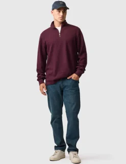 Alton Ave Pure Cotton Half Zip Sweatshirt
