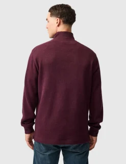 Alton Ave Pure Cotton Half Zip Sweatshirt
