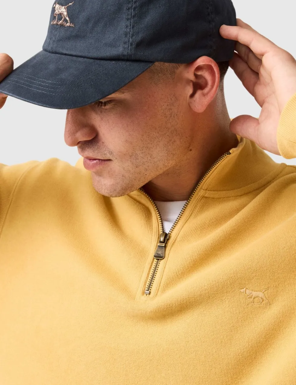 Alton Ave Pure Cotton Half Zip Sweatshirt