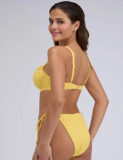 Amalfi Broderie Wired Tie Front Bikini Top (B-G)
