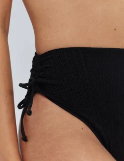 Amalfi Textured High Waisted Bikini Bottoms
