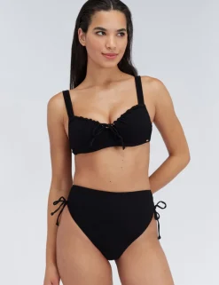 Amalfi Textured High Waisted Bikini Bottoms