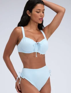Amalfi Textured Wired Bikini Top (B-FF)