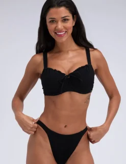 Amalfi Textured Wired Bikini Top (B-FF)