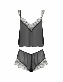 Amarosa Chiffon Embroidery Camisole Short Set