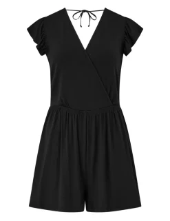 Amelia Frill Jersey Beach Playsuit