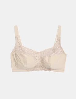 Amelia Lace Non Wired Total Support Bra B-H