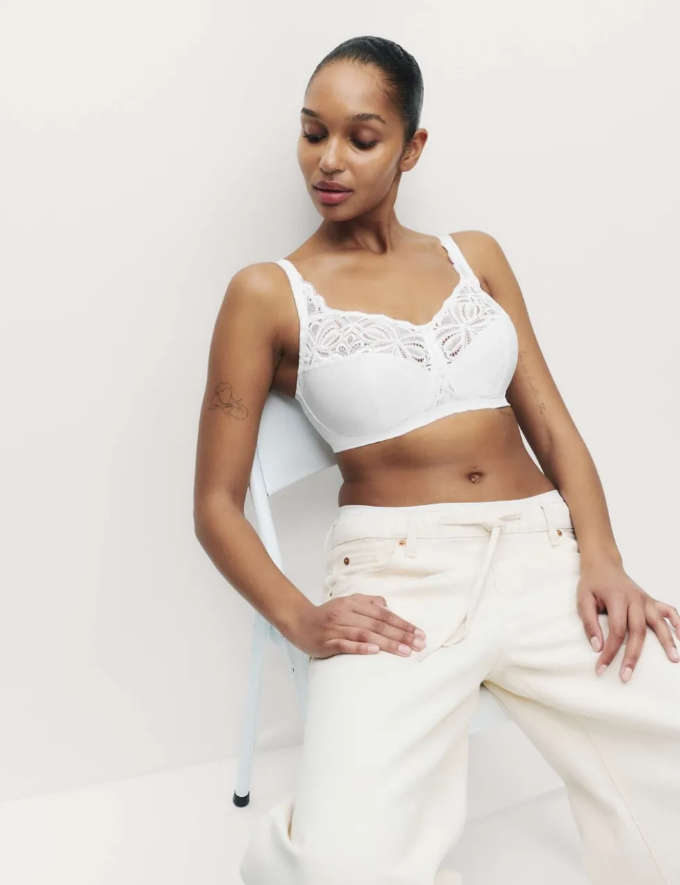 Amelia Lace Non Wired Total Support Bra B-H