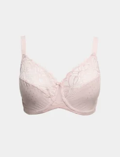 Amelia Lace Wired Minimiser Bra (C-H)