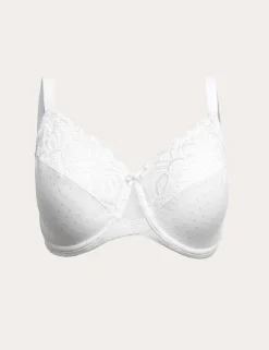 Amelia Lace Wired Minimiser Bra (C-H)