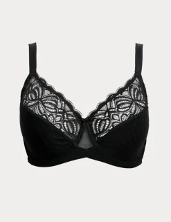 Amelia Lace Wired Minimiser Bra (C-H)