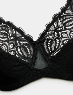 Amelia Lace Wired Minimiser Bra (C-H)