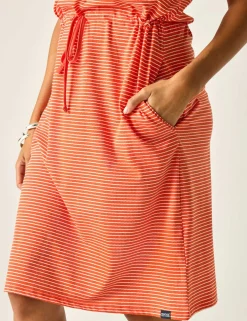 Amorie Cotton Rich Striped Waisted Dress