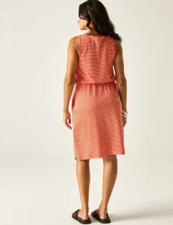 Amorie Cotton Rich Striped Waisted Dress