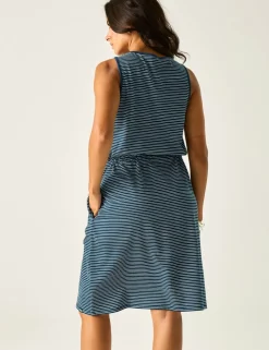 Amorie Cotton Rich Striped Waisted Dress