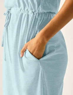 Amorie Cotton Rich Striped Waisted Dress