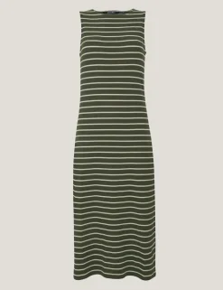 Amorie Cotton Rich Striped Midi Dress