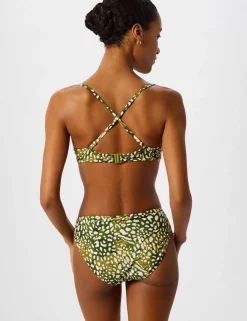 Animal Print High Leg Bikini Bottoms