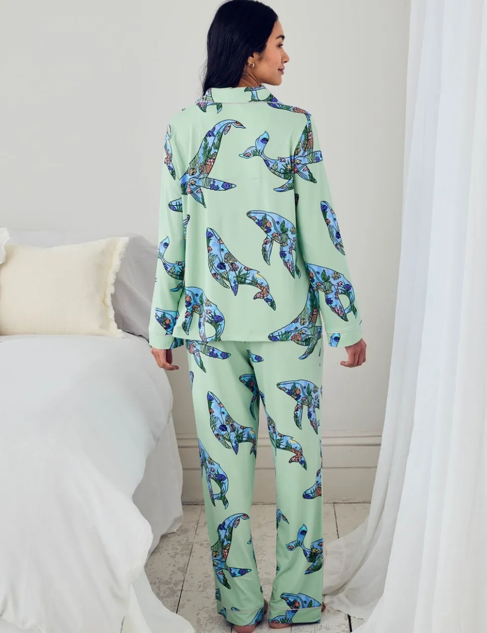 Animal Print Long Pyjama Set