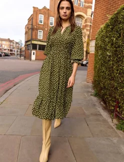 Animal Print Midi Skater Dress