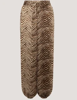 Animal Print Straight Leg Trousers
