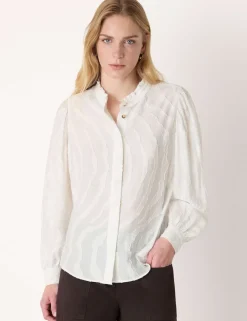 Animal Print Textured Shirt