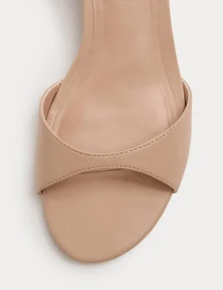 Ankle Strap Kitten Heel Peep Toe Sandals