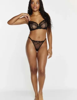 Annabella Mesh Wired Balconette Bra (B-F)